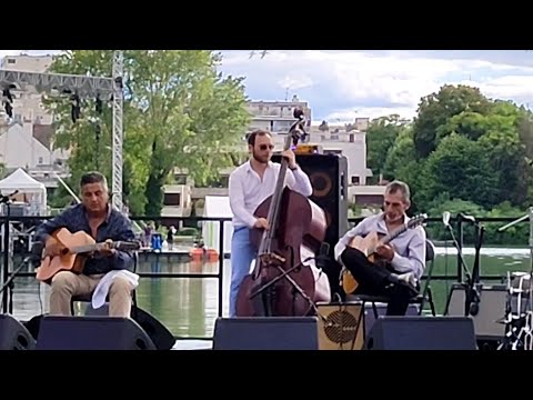 Angelo Debarre trio, Festival de Jazz d'Enghien, France,  1er Juillet 2022