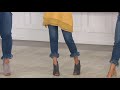 Women With Control My Wonder Amy Ruffle Trimmed Ankle Jeans On QVC
