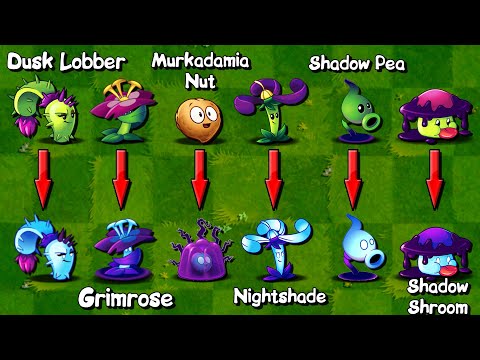 PvZ 2 Discovery - All Plants Normal Shadow vs Dark Shadow - Plants vs Zombies 2