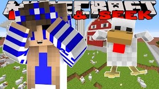 Minecraft Custom Modded Mini Games-Little Carly-CHICKEN HIDE AND SEEK w/Little Kelly.