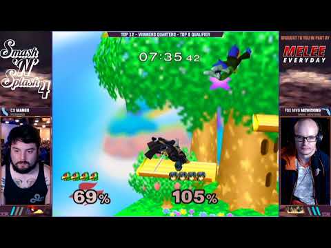Smash'N'Splash 4 TOP 8 WINNERS QUALIFIER - C9 | Mang0 (Falco) vs FOX MVG | Mew2King (Marth)