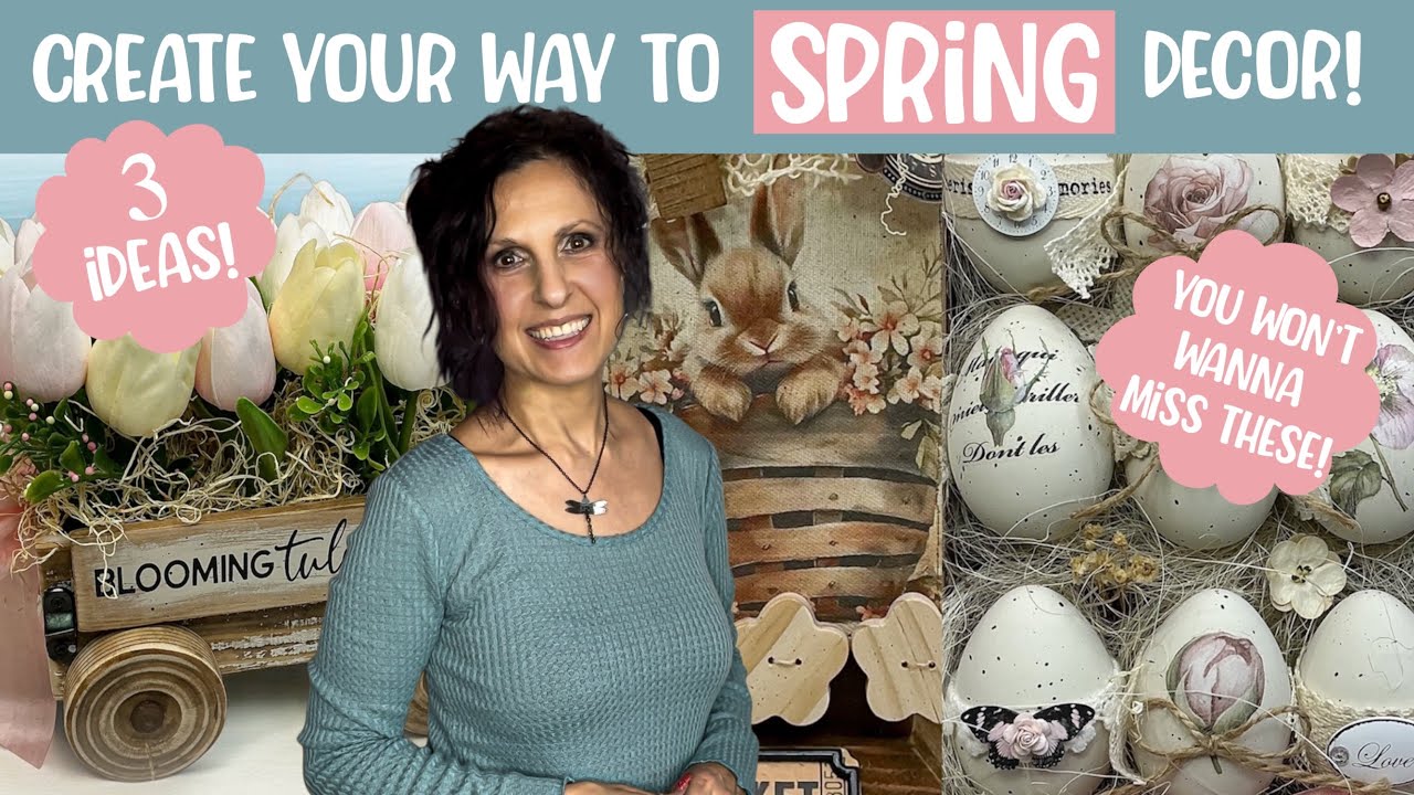 DIY Rustic Farmhouse Spring Decor With Shabby Chic Charm | DIY Spring Crafts