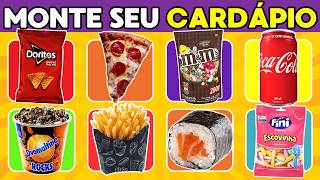 🔄 Monte seu CARDÁPIO PERFEITO 🍕🍫 | 28 Opções no Cardápio