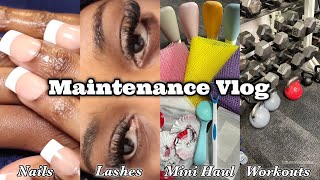 VLOG| Getting Back Cute: Doing my nails+ New hair+ DIY lash extensions+ Workouts + Hauls & More
