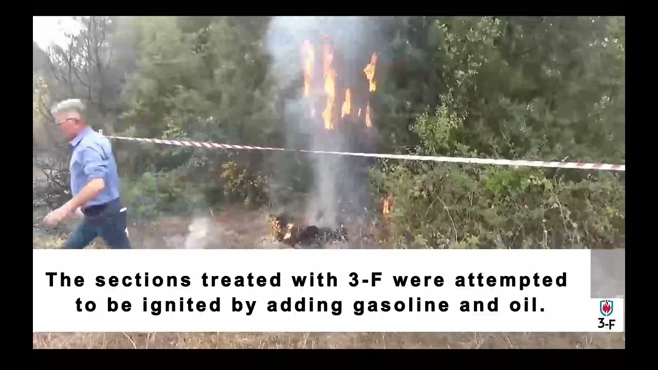 3-F fire suppression performance test