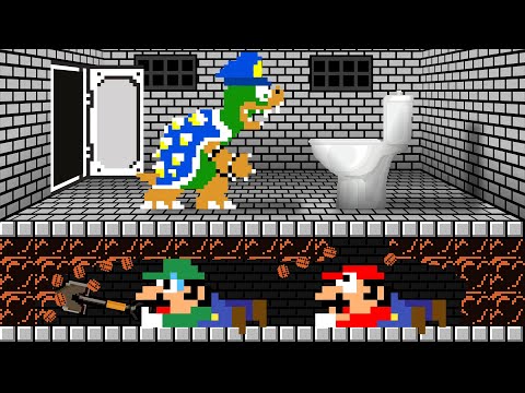 Mario and Luigi Escapes the Bowser's Prison Maze | Game Animation