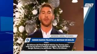 SERGIO RAMOS FELICITA LA NAVIDAD EN INGLES - MORRY CHRISTMAS