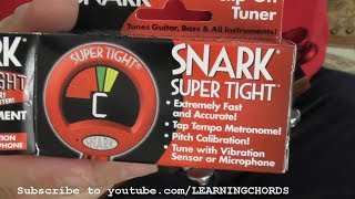 Video thumbnail for How To Tune Your Guitar Snark ST-2 Chromatic Tuner by LEARNINGCHORDS
