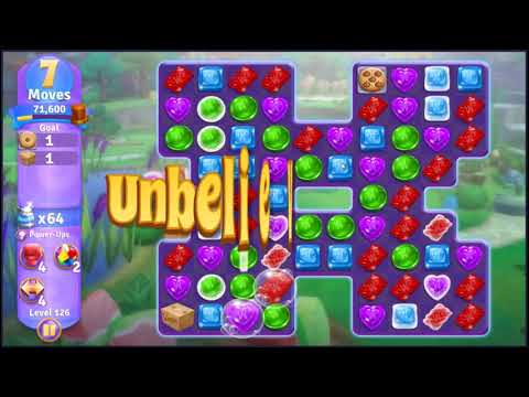 Wonka's World of Candy Level 126 - NO BOOSTERS + FULL STORY 🍫 | SKILLGAMING ✔️