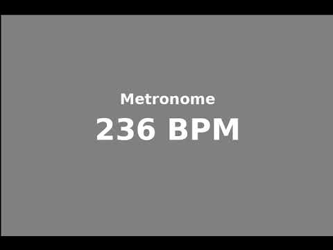 metronome 236 bpm
