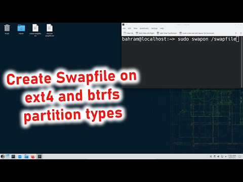 Create Swapfile on ext4 and btrfs partition types