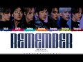 GOT7 'REMEMBER' Lyrics (갓세븐 기억할거야 말은 가사) [Color Coded Han_Rom_Eng] | ShadowByYoongi