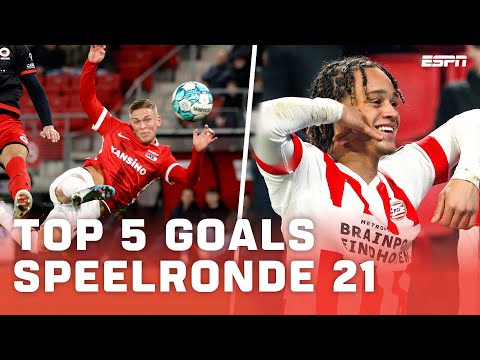WAT EEN SCHITTERENDE DOELPUNTEN ⚡ | Top 5 Goals - Speelronde 21