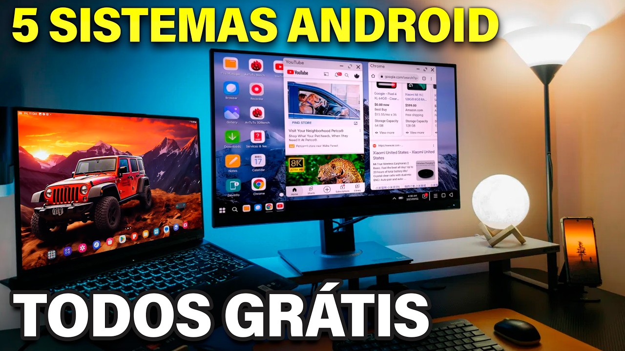 5 Sistemas Android leves pra Instalar em PCs e Notebooks! (Até pra 4GB de Ram)