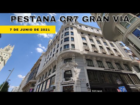 🏩 VISITAMOS EL HOTEL PESTANA CR7 GRAN VIA EN MADRID | PROBAMOS EL SPORTS BAR EN LA PLANTA 9 🏩