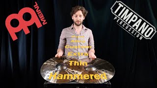 Video thumbnail for NEW Meinl Pure Alloy Custom Extra Thin Hammered Crashes by Timpano-percussion