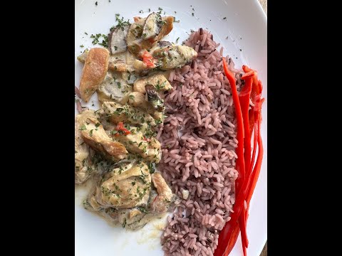 Turkey with mushrooms #Shorts