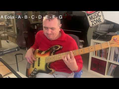 Come utilizzare le scale modali e come sentire la diversa sonorità di ognuna - Lezione basso 118