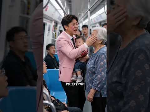 【做地鐵遇到這種人，你會怎麽辦？】#劇情 #讓座
