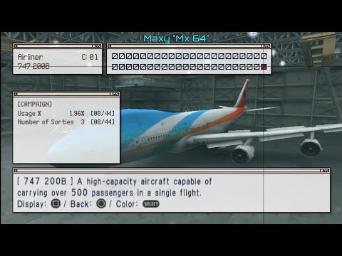 Ace Combat Joint Assault - All Planes & Colors (6 Colors/Plane)