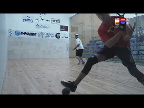 2018 Racquetball Junior World Championships - Boys 14 Singles Semifinal - Aguilar BOL vs Hansen USA