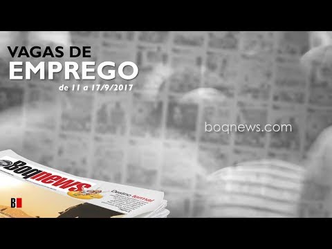 Vagas de Emprego de 18 a 24/09