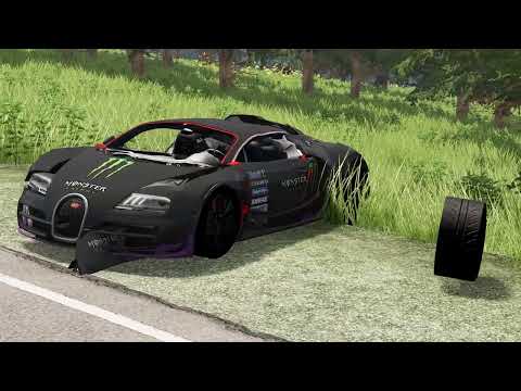 Cars vs Reverse Speed Bump #2 – BeamNG Drive