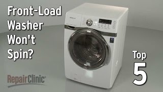 Front-Load Washer Won’t Spin — Washing Machine Troubleshooting