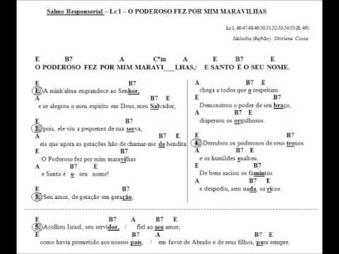 Lc 1, 46-55 - O PODEROSO FEZ POR MIM MARAVILHAS - CATÓLICA