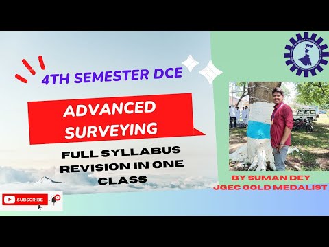 ADVANCED SURVEYING (CEPC 402) TOTAL  REVISION IN ONE CLASS  | MAHAMARATHON   WBSCTE | 4TH SEM  25 |