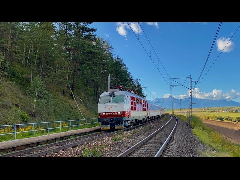 350 004-8 s vlakom Ex Tatran (Bratislava – Košice) / 350 004-8 with express train “Tatran”