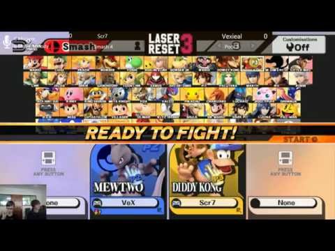 Laser Reset 3 - Smash 4 Singles - Scr7 vs. Vexieal - Pools