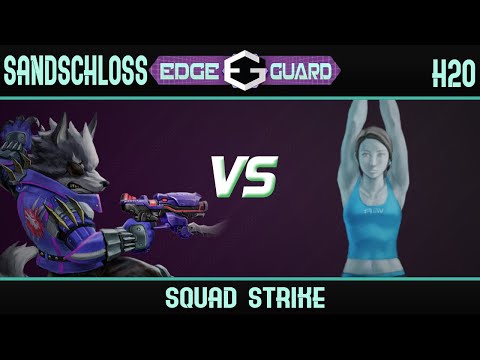 Sandschloss (Wolf, Lucina) vs H20 (Wii Fit Trainer, Samus) - Edge Guard 64 Squad Strike