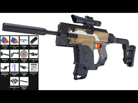 Toys Guns! Unboxing Nerf Blaster Vector Shell Ejection Gun