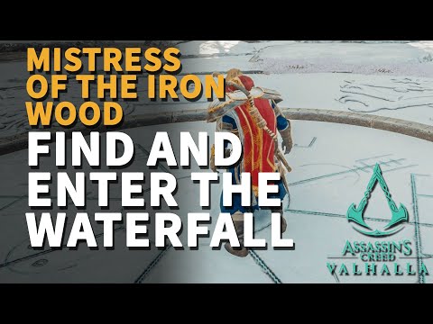 Find and enter the waterfall AC Valhalla