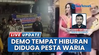 Warga Pekanbaru Akui Gerah Soal Isu THM Jadi Tempat Pesta LGBT, Ratusan Orang Menggelar Demo