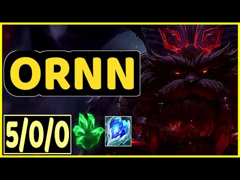 ORNN VS TRUNDLE - 5/0/0 KDA TOP GAMEPLAY EMERALD II