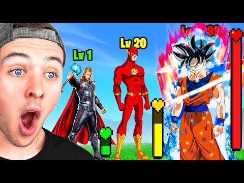 MARVEL vs DC vs DRAGON BALL Power Level Comparisons *movie*
