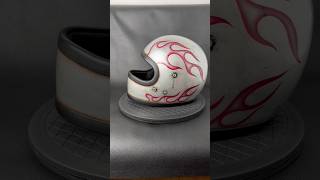 Deep Red Smoke Line Flames Custom Paint Job #handpainted #オーシャンビートル
