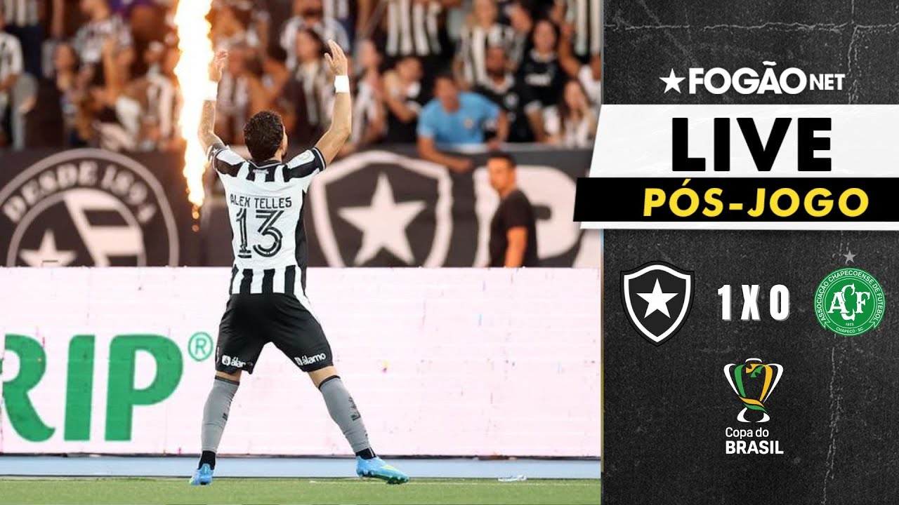 LIVE | Pós-jogo e repercussão da vitória do Botafogo sobre a Chapecoense na ida da 5ª fase da Copa do Brasil