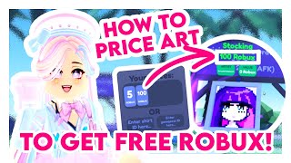How to Put Prices on Your Art in Roblox Starving Artists to GET FREE Robux!