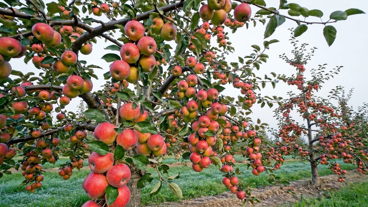 Exploring a Giant Apple Orchard in Washington State — The Biggest Apples I've Ever Seen🍎
