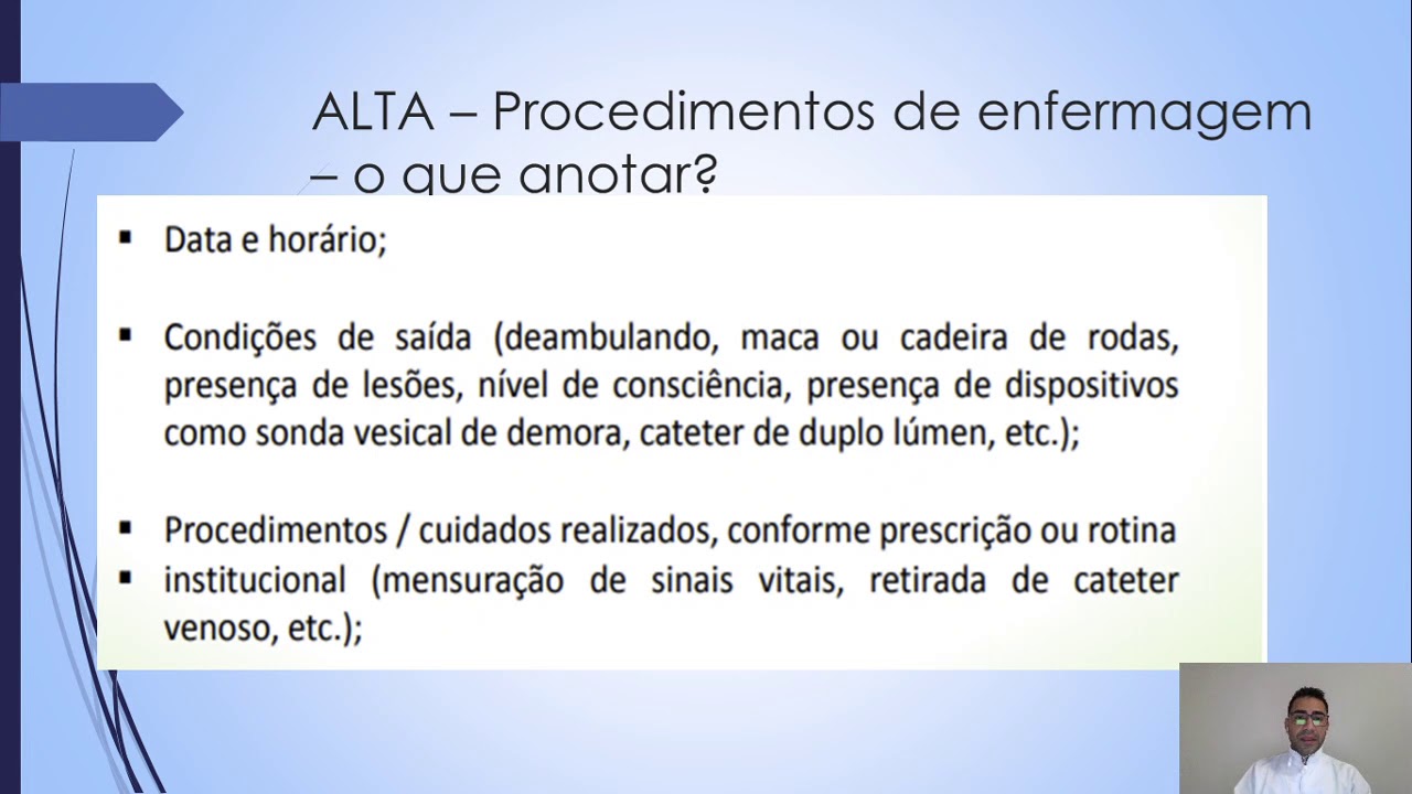 Aula 04   Admissão, Alta, Transferência e Óbito - Técnico em Enfermagem
