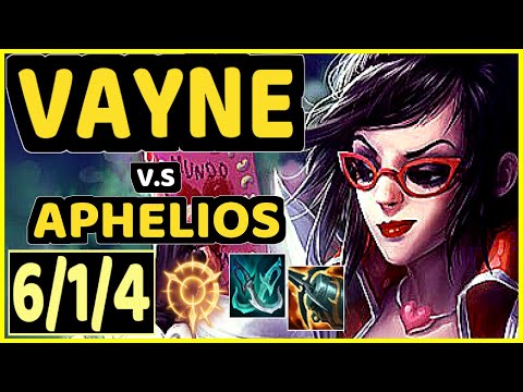 VAYNE vs APHELIOS - 6/1/4 KDA BOTTOM ADC GAMEPLAY - EUW Ranked MASTER