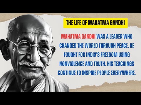 🌿✅Mahatma Gandhi: The Man Who Changed the World with Peace-Level 1-English Store