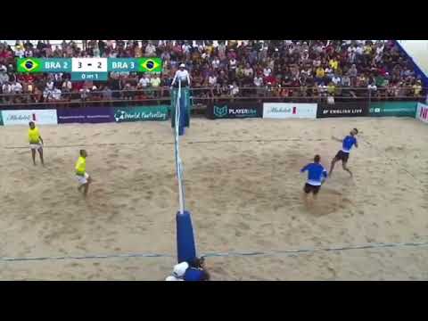 Melhor Rally de 2021 ? Hiltinho e Franklin x Renan e Felipe . Mundial feito pela Wolrdfootvolley