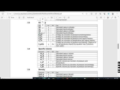 xsteam function downloading and calling steam tables on Matlab