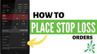 How to Place a Stop Loss in ThinkorSwim Mobile App
