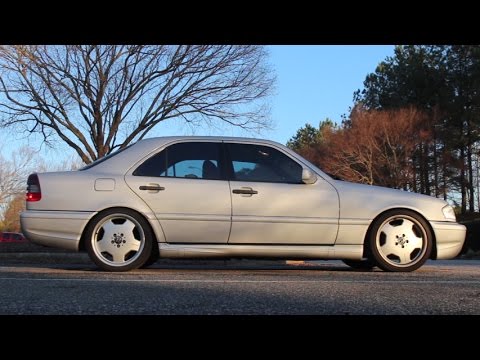 Mercedes Benz C43 AMG W202 Lowered on Super Sport H&R Springs