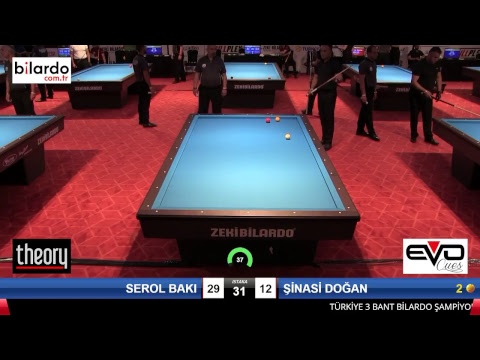 SEROL BAKI & ŞİNASİ DOĞAN Bilardo Maçı - 2018 ERKEKLER 2.ETAP-2.Ön Eleme